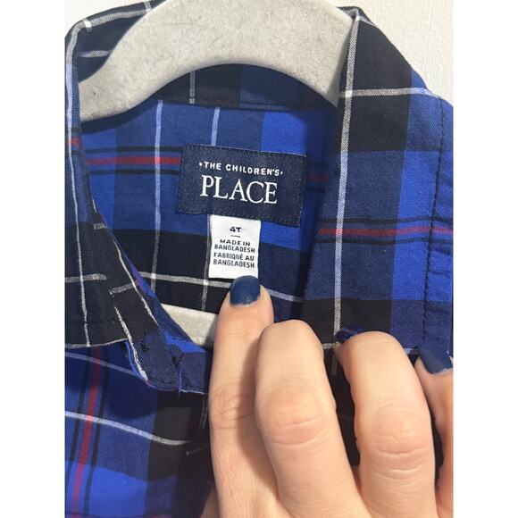 The Children's Place Plaid Long Sleeve Button Down size 4T - Picture 4 of 6